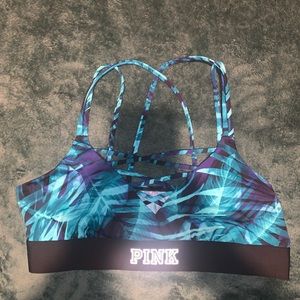 Strappy PINK sports bra